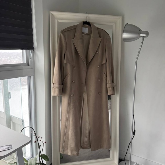 Suede trench coat - Picture 2 of 6